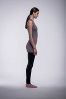 The Sally crew neck tunic tank in bamboo jersey