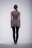 The Sally crew neck tunic tank in bamboo jersey