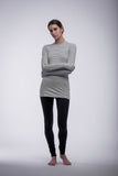 Cally crew neck basic bamboo jersey long sleeve tunic tee