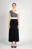 Carla Shaw colorblock maxi dress