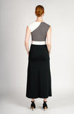 Carla Shaw colorblock maxi dress