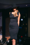 Salina ribbed pencil dress with shoulder bow detail