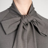 Carla Shaw Necktie gray top