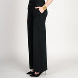 Carla Shaw heavy jersey black  trouser pants with pockets