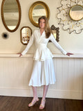 Dune paneled tulip midi skirt
