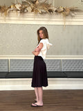 Sydney sleeveless cropped summer hoodie with bow adornment