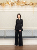 Scarlet peplum top with raglan sleeve