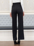 Gilda stretch tuxedo trouser with satin trim
