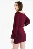 Indre tunic top/dress with drawstring puff sleeve