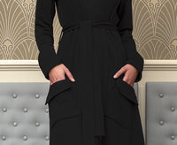 The Dalia long sleeve wrap coat dress