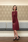 Danelle A-line long sleeve dress