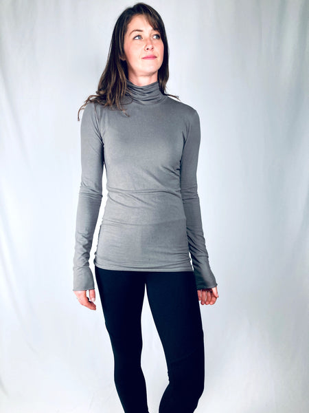 Holly turtle neck tunic tee in bamboo jersey