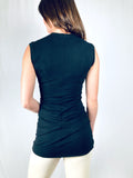The Sally crew neck tunic tank in bamboo jersey