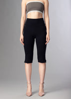 Mae pencil capri with side slit