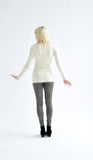 Cally crew neck basic bamboo jersey long sleeve tunic tee