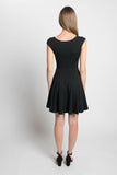 Fiona skater little black dress in bamboo and cotton jersey