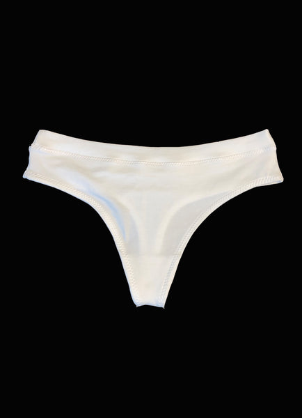 Thong underwear in bamboo and organic cotton