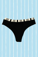 Thong underwear in bamboo and organic cotton